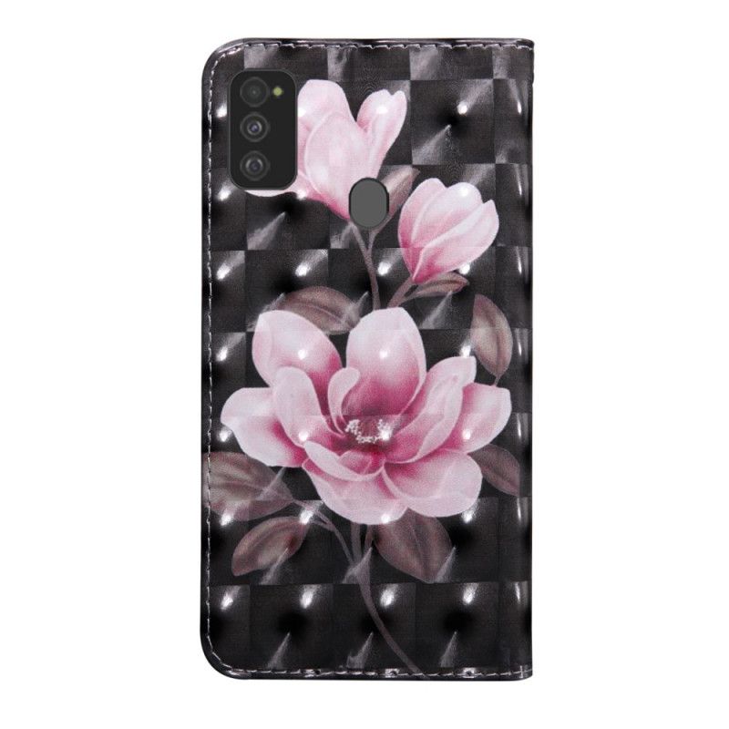 Folio Deksel Samsung Galaxy M21 Blomster Blomstrer