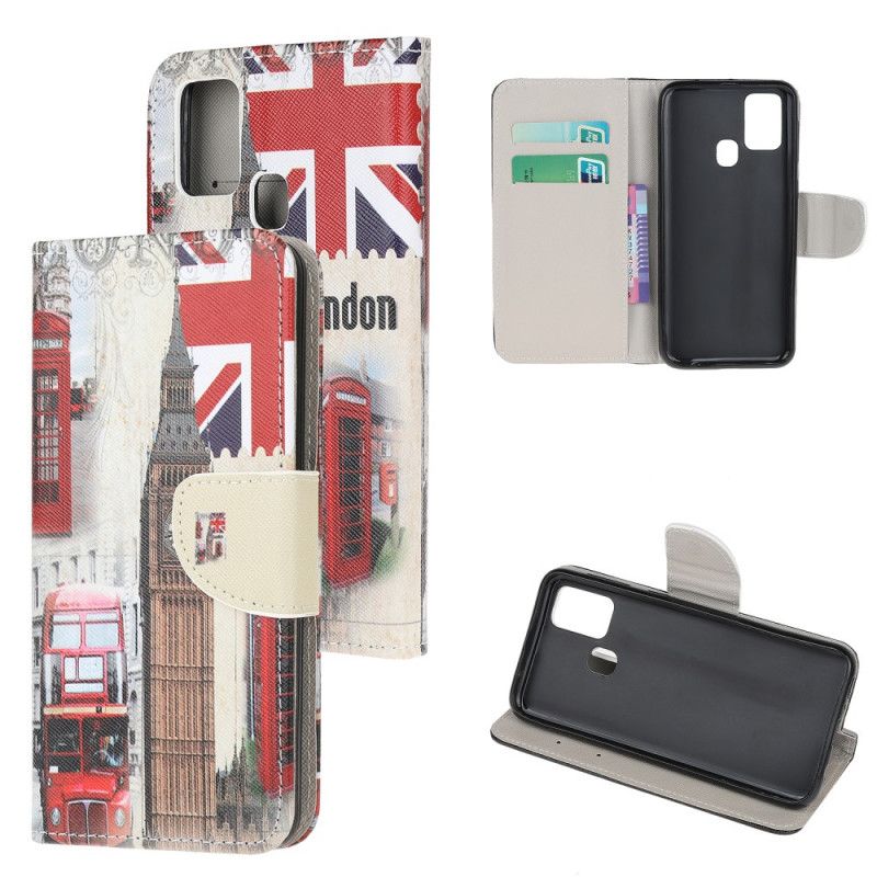 Folio Deksel Samsung Galaxy M21 London Liv