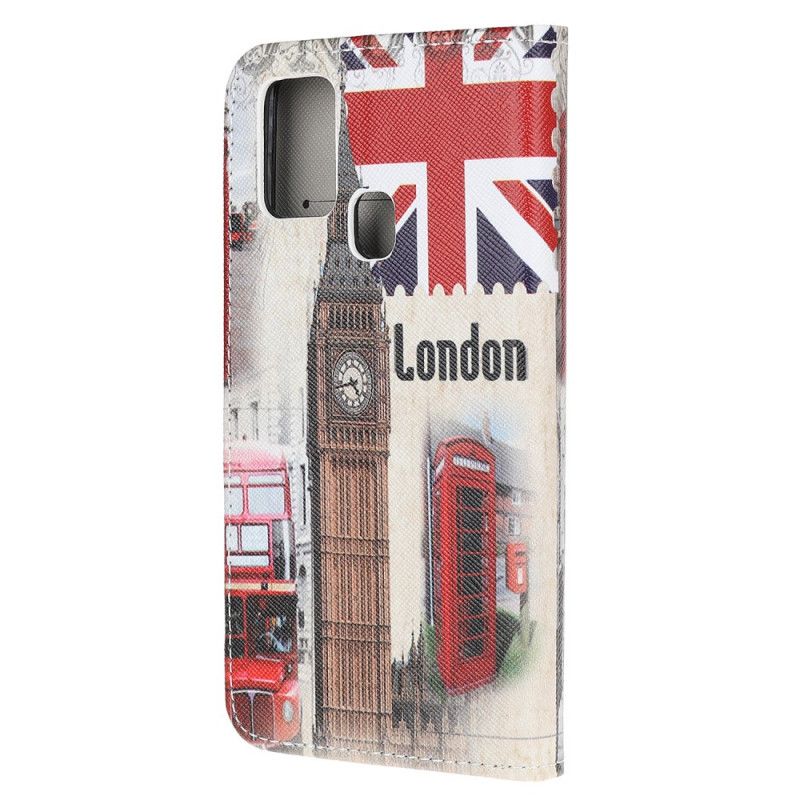 Folio Deksel Samsung Galaxy M21 London Liv