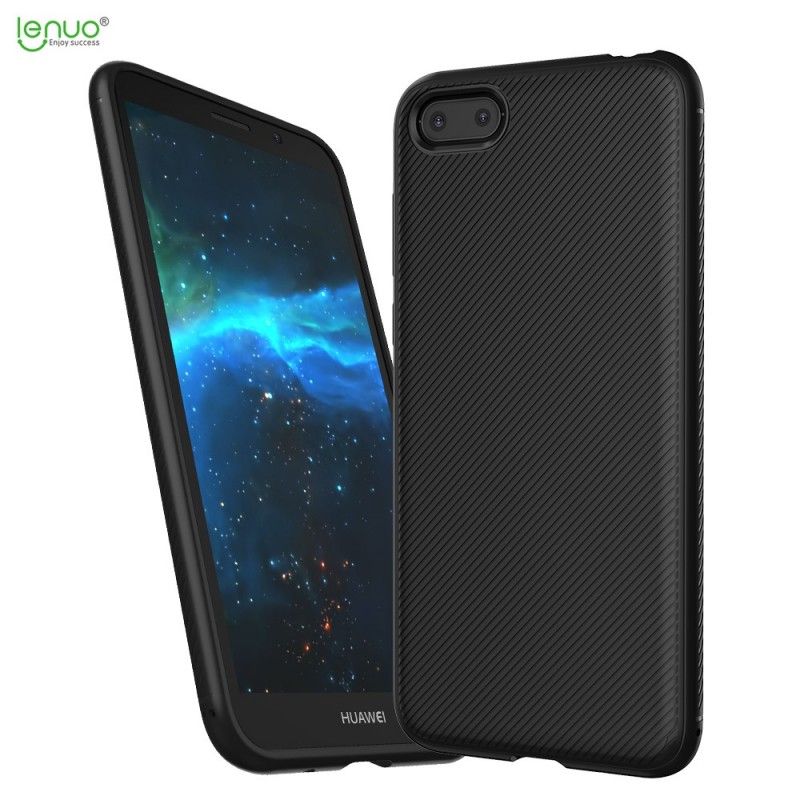 Deksel Huawei Y5 2018 Karbonfiber Twill Beskyttelse