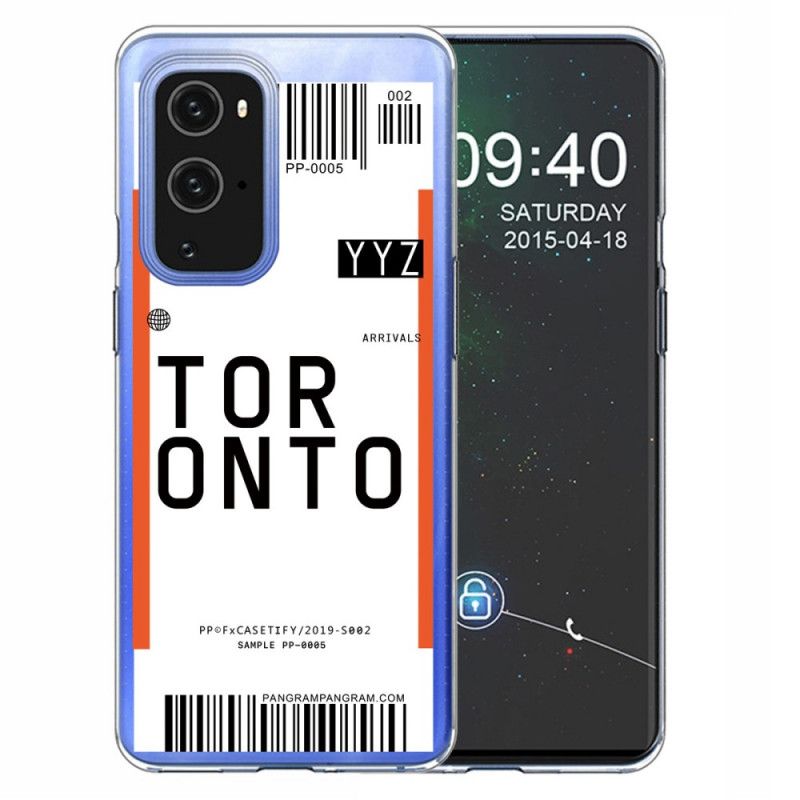 Deksel for OnePlus 9 Boardingkort Til Toronto