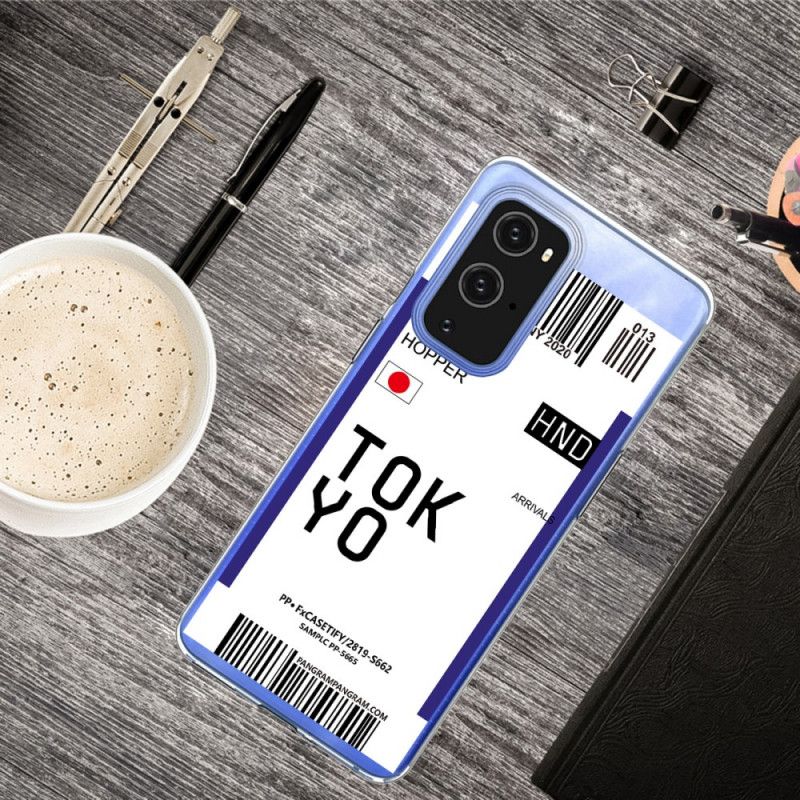 Deksel OnePlus 9 Svart Boarding Pass Tokyo