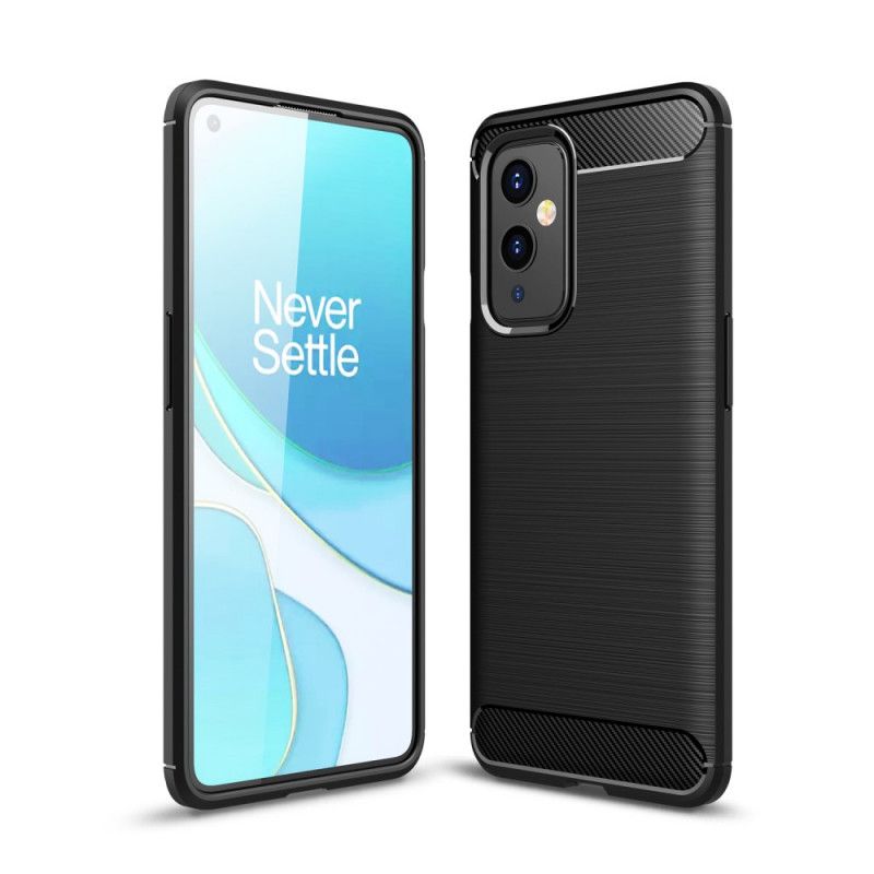 Deksel OnePlus 9 Svart Børstet Karbonfiber