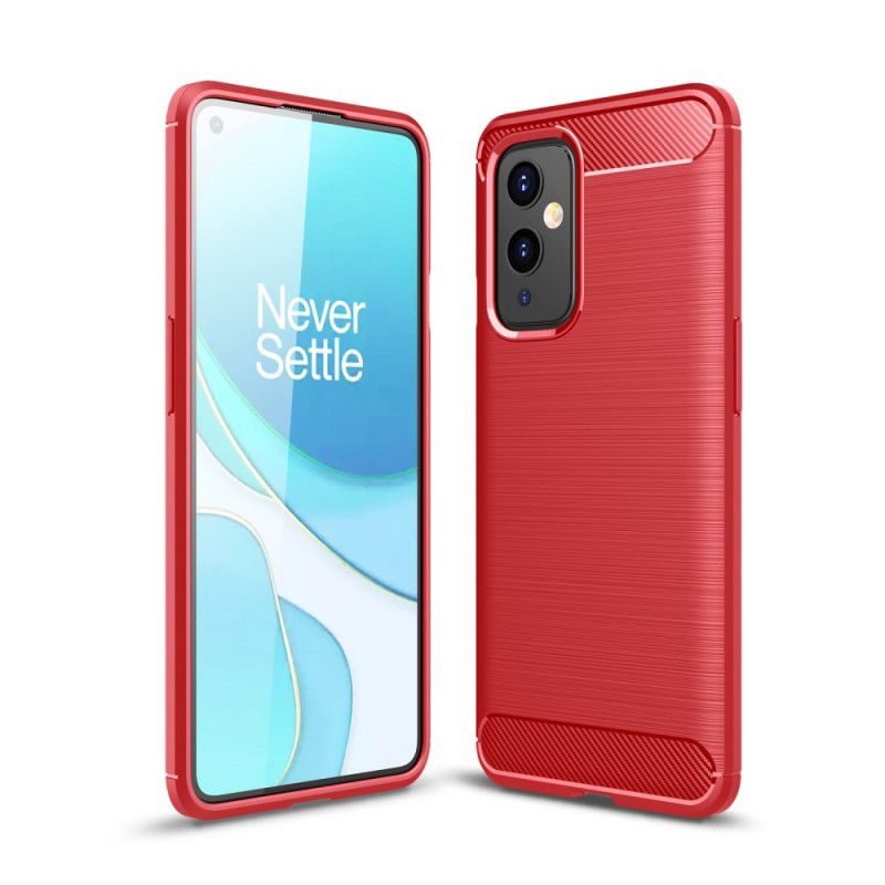 Deksel OnePlus 9 Svart Børstet Karbonfiber