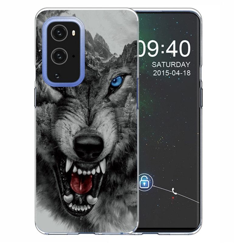 Deksel OnePlus 9 Svart Sublim Ulv