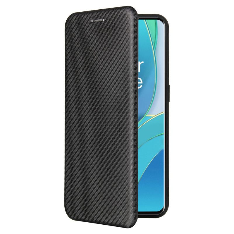 Folio Deksel for OnePlus 9 Svart Karbon Silikon