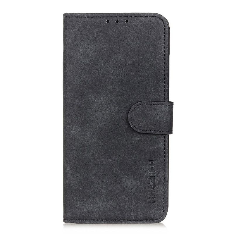 Folio Deksel for OnePlus 9 Svart Vintage Khazneh-Skinneffekt