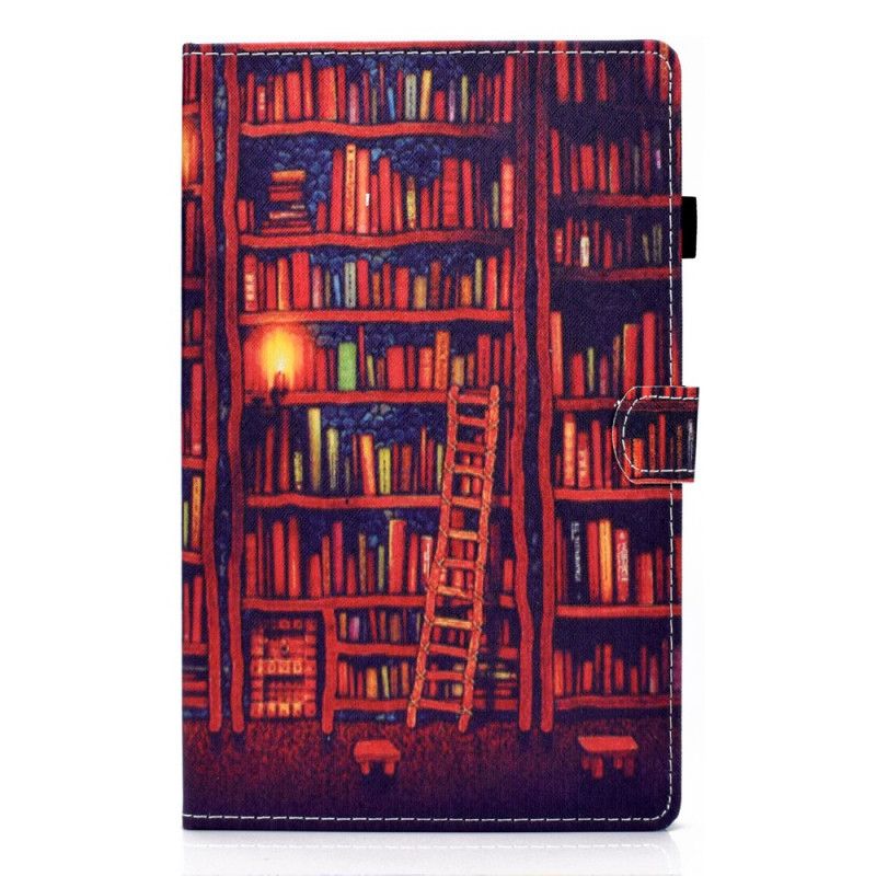 Lærdeksel Folio Deksel Huawei MatePad T 8 Rød Bibliotek