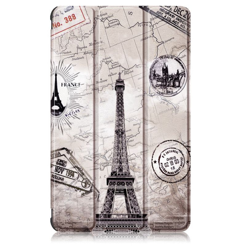 Smart Koffert Huawei MatePad T 8 Forsterket Retro Eiffeltårnet