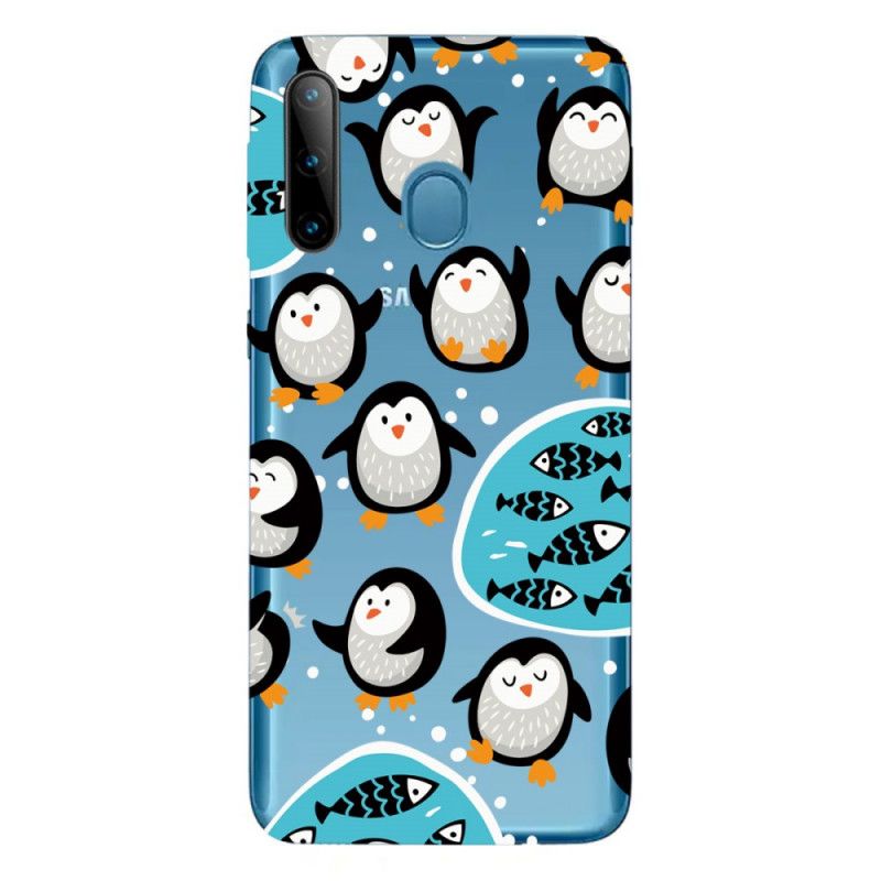 Deksel for Samsung Galaxy M11 Pingviner Og Fisk