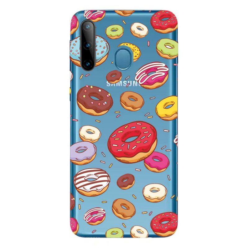 Deksel Samsung Galaxy M11 Mobildeksel Kjærlighetsdoughnuts