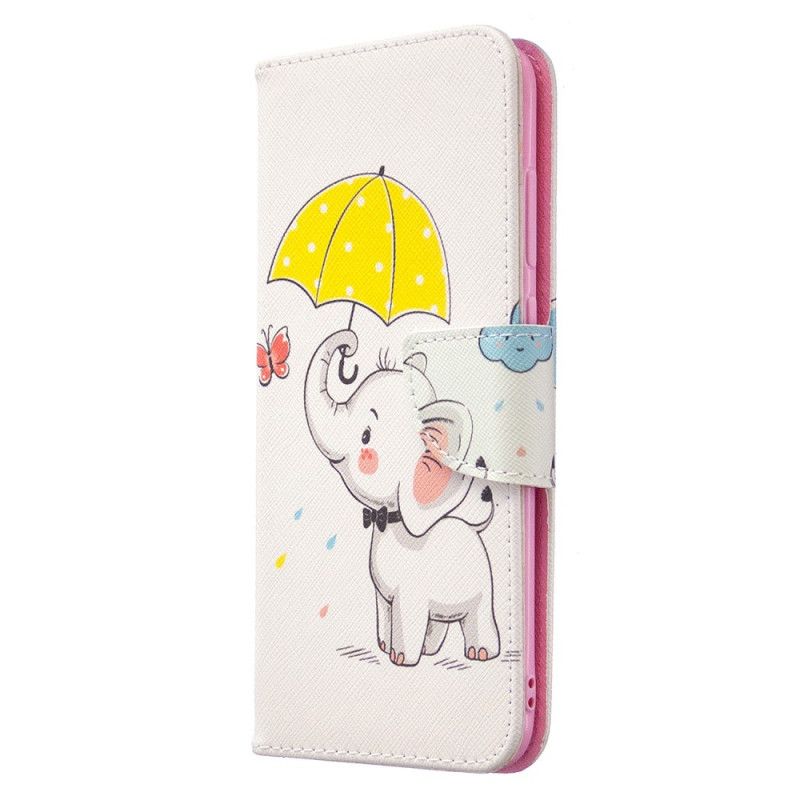 Folio Deksel for Samsung Galaxy M11 Baby Elefant