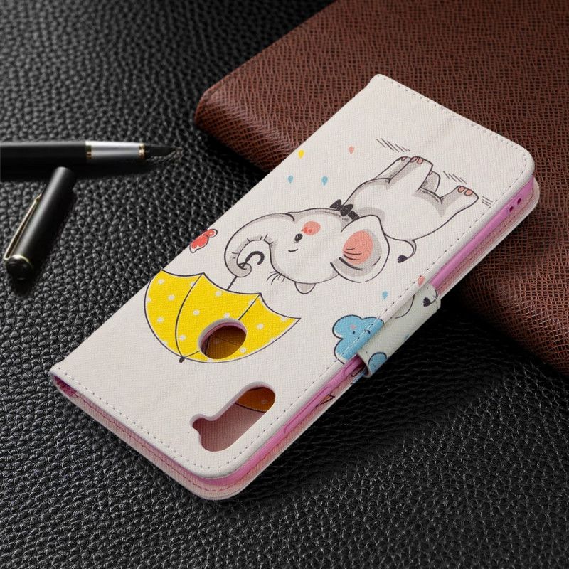 Folio Deksel for Samsung Galaxy M11 Baby Elefant