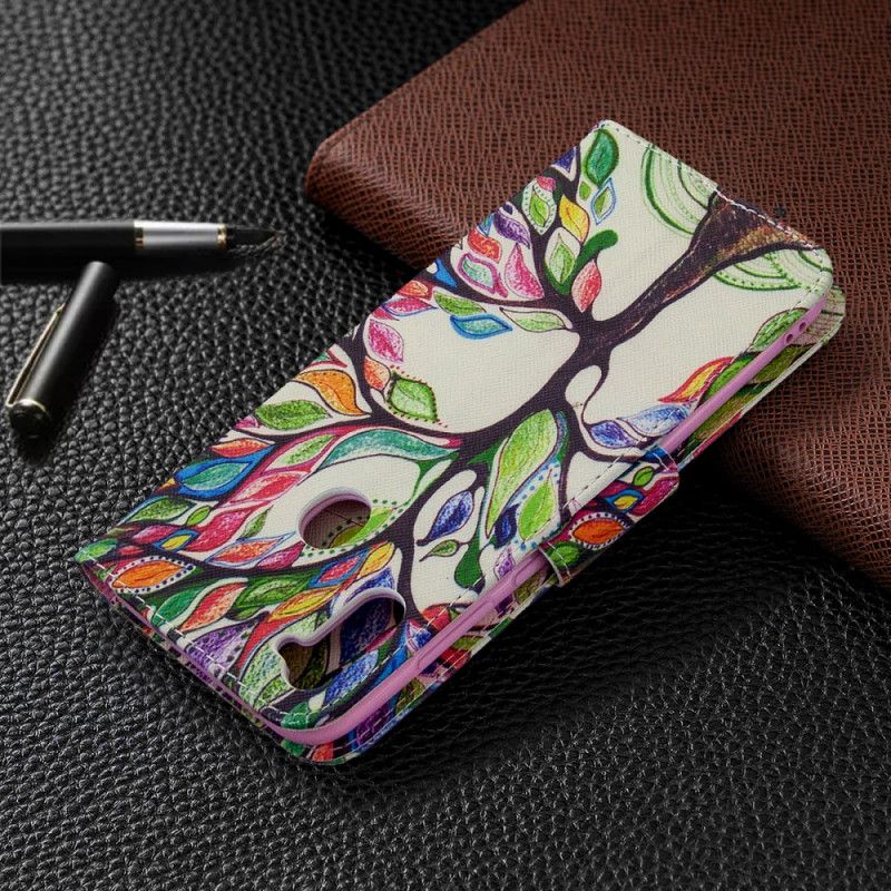 Folio Deksel for Samsung Galaxy M11 Farget Tre