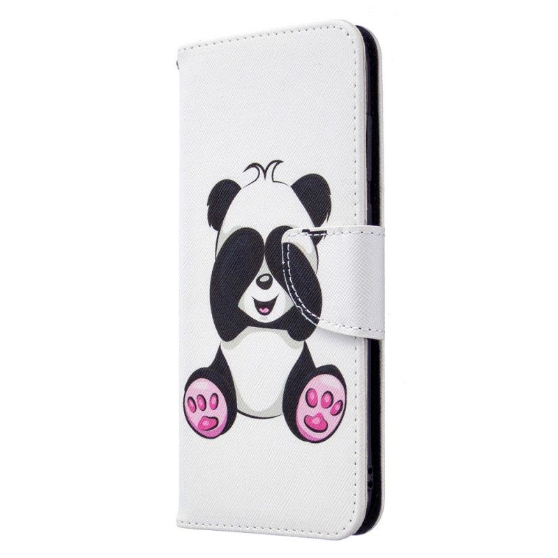 Folio Deksel Samsung Galaxy M11 Morsom Panda