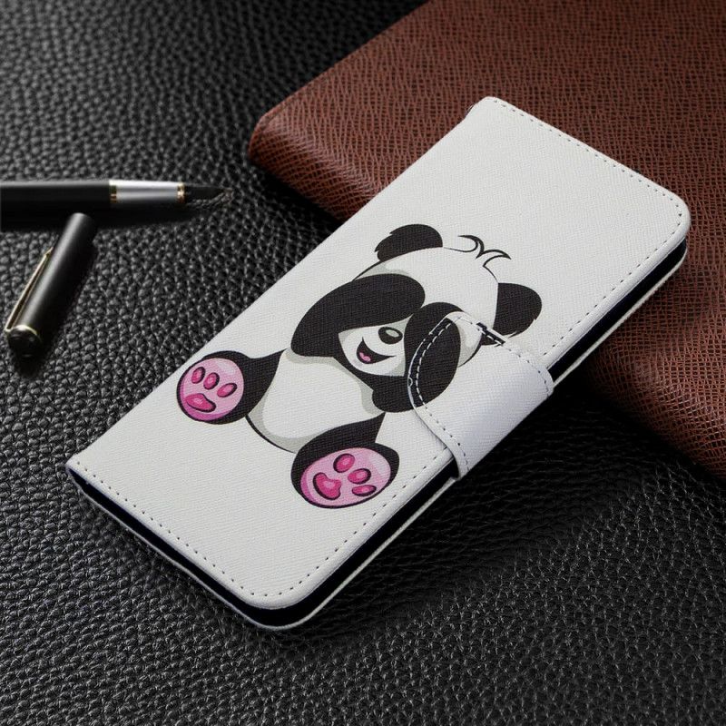 Folio Deksel Samsung Galaxy M11 Morsom Panda