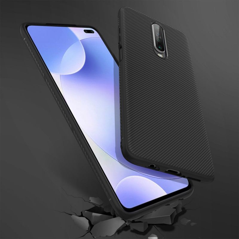 Deksel for Xiaomi Redmi K30 Svart Lenuo Twill