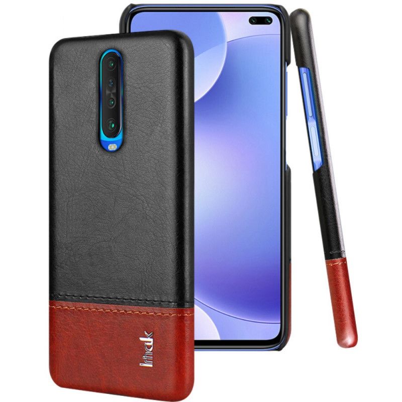 Deksel Xiaomi Redmi K30 Svart Imak Ruiyi Serie Skinneffekt