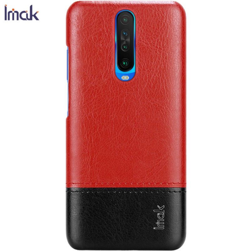 Deksel Xiaomi Redmi K30 Svart Imak Ruiyi Serie Skinneffekt