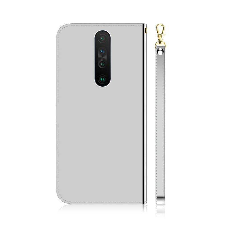 Folio Deksel for Xiaomi Redmi K30 Svart Imitert Skinnspeildeksel