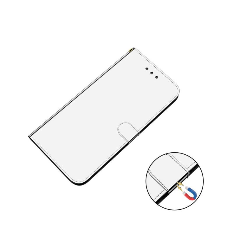 Folio Deksel for Xiaomi Redmi K30 Svart Imitert Skinnspeildeksel