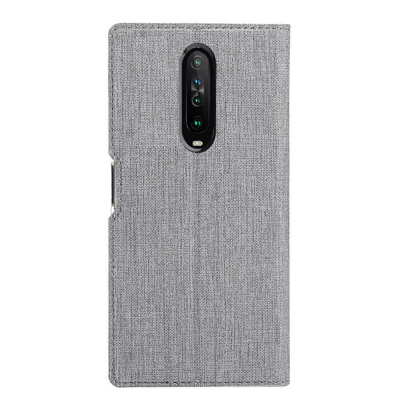 Folio Deksel Xiaomi Redmi K30 Magenta Strukturert Vili Dmx