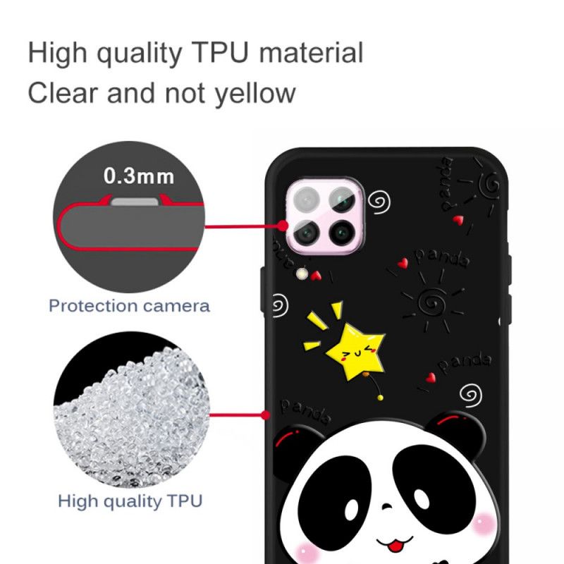 Deksel for Huawei P40 Lite Panda-Stjerne