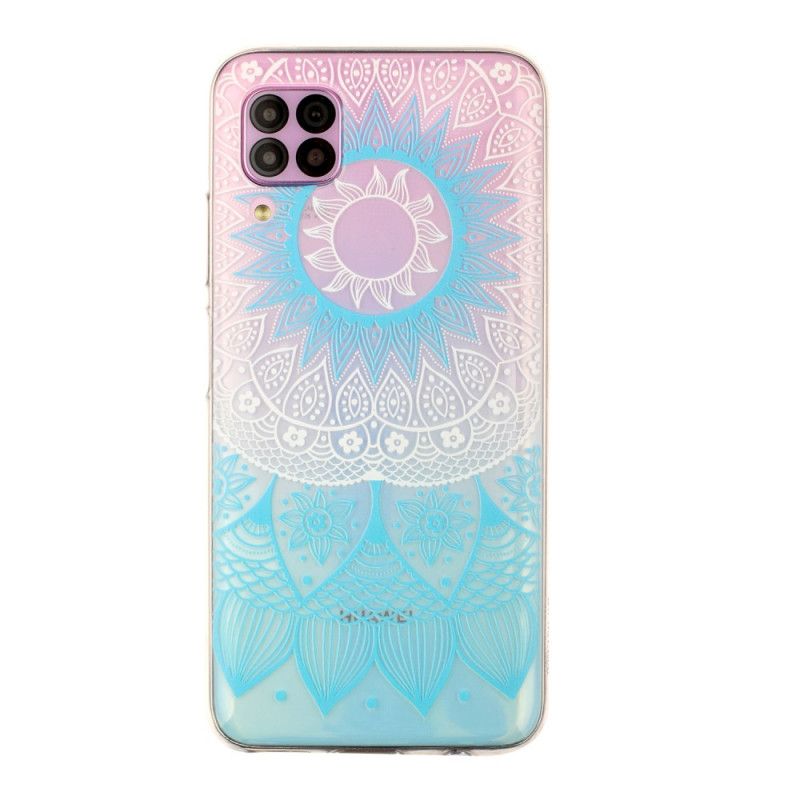 Deksel for Huawei P40 Lite Rosa Gjennomsiktig Fargerik Mandala