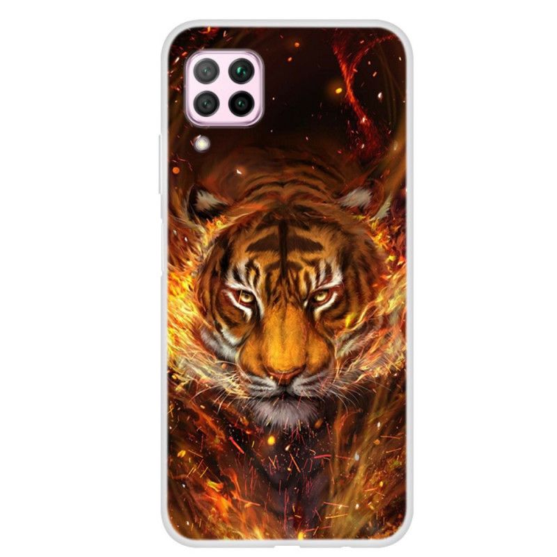 Deksel Huawei P40 Lite Branntiger