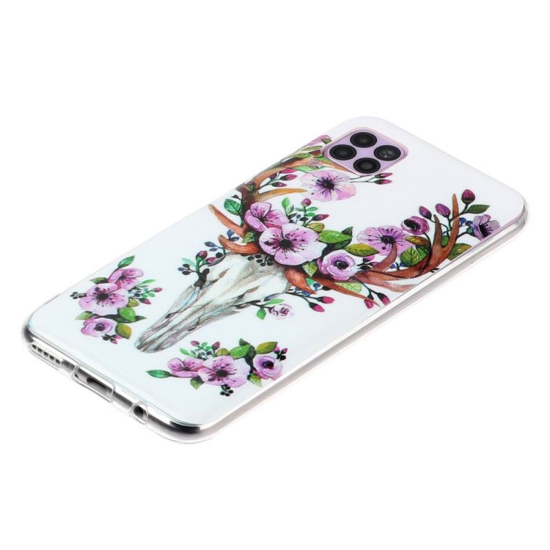 Deksel Huawei P40 Lite Fluorescerende Blomsterelg