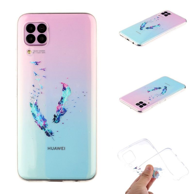 Deksel Huawei P40 Lite Gjennomsiktige Fjær