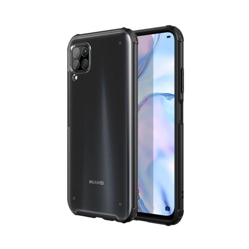 Deksel Huawei P40 Lite Svart Hybrid Silikonfelgdesign