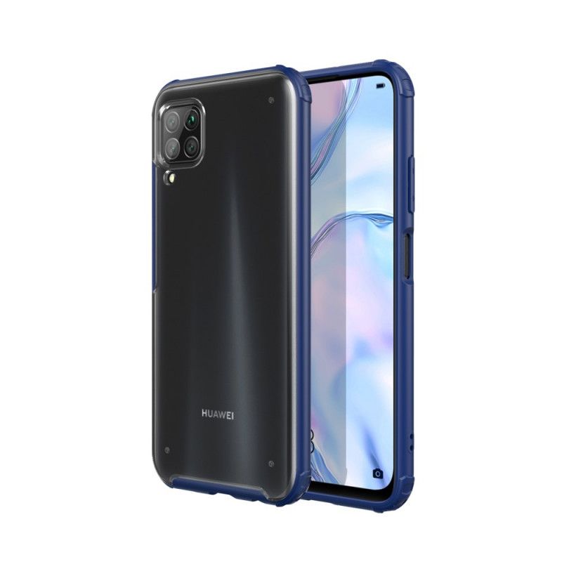 Deksel Huawei P40 Lite Svart Hybrid Silikonfelgdesign