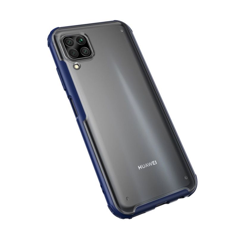 Deksel Huawei P40 Lite Svart Hybrid Silikonfelgdesign