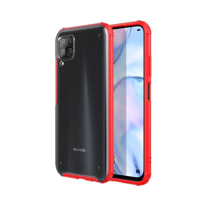 Deksel Huawei P40 Lite Svart Hybrid Silikonfelgdesign