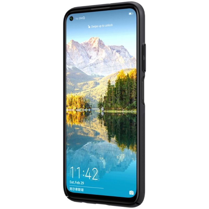 Deksel Huawei P40 Lite Svart Stiv Frostet Nillkin