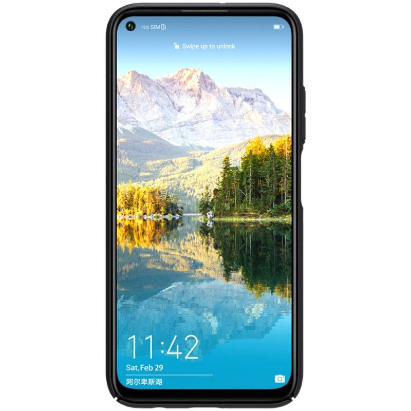 Deksel Huawei P40 Lite Svart Stiv Frostet Nillkin