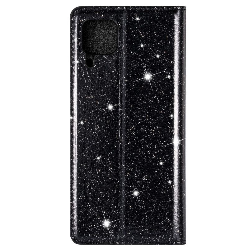 Folio Deksel Huawei P40 Lite Svart Glitter Stil