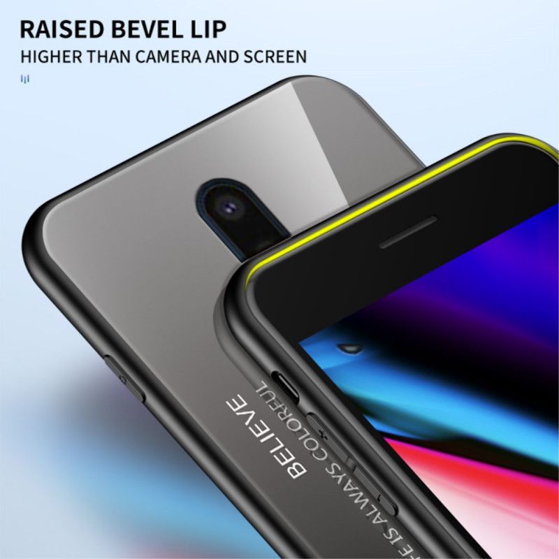 Deksel OnePlus 8 Grå Hei Herdet Glass