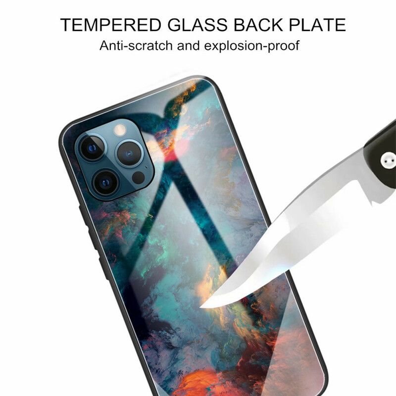 Deksel iPhone 13 Pro Himmelherdet Glass