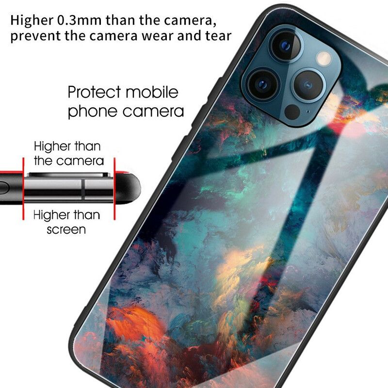 Deksel iPhone 13 Pro Himmelherdet Glass