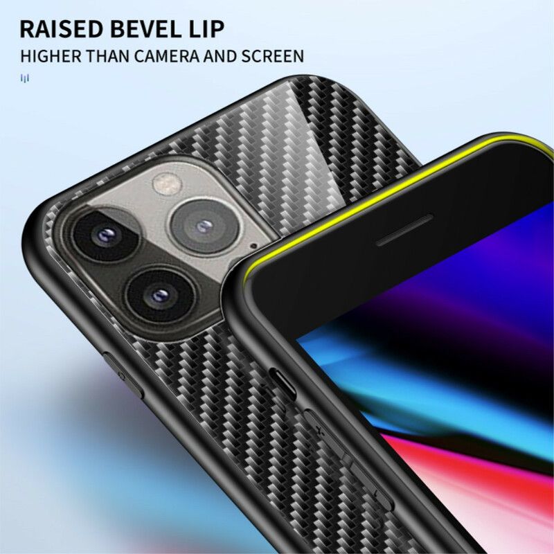 Deksel iPhone 13 Pro Karbonfiber Herdet Glass Beskyttelse Deksel