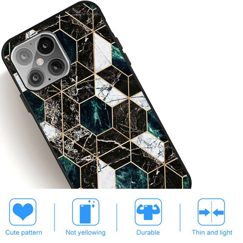 Deksel iPhone 13 Pro Marmorgeometri