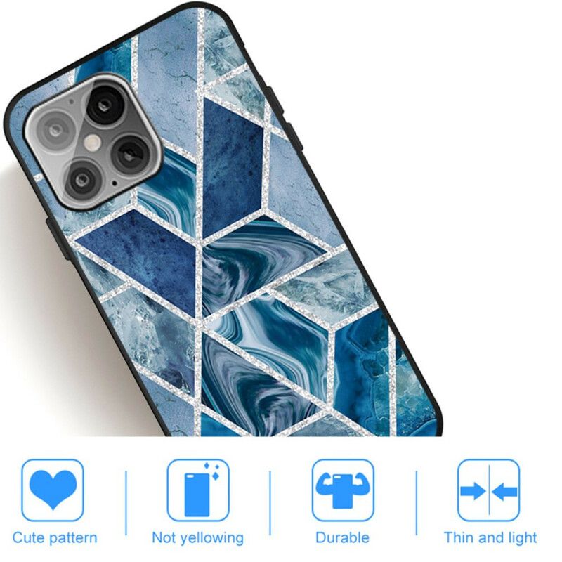 Deksel iPhone 13 Pro Mobildeksel Glitter Marble