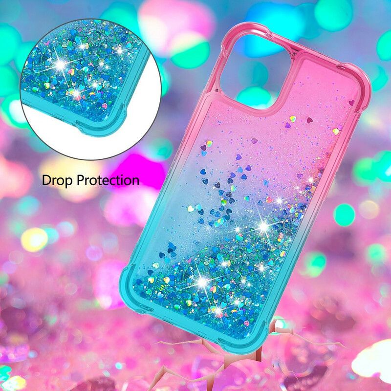 Deksel iPhone 13 Pro Mobildeksel Glitterfarger