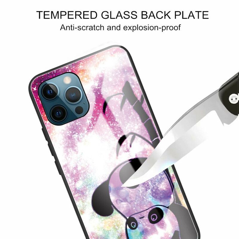 Deksel iPhone 13 Pro Panda Og Bambus Herdet Glass Beskyttelse Deksel