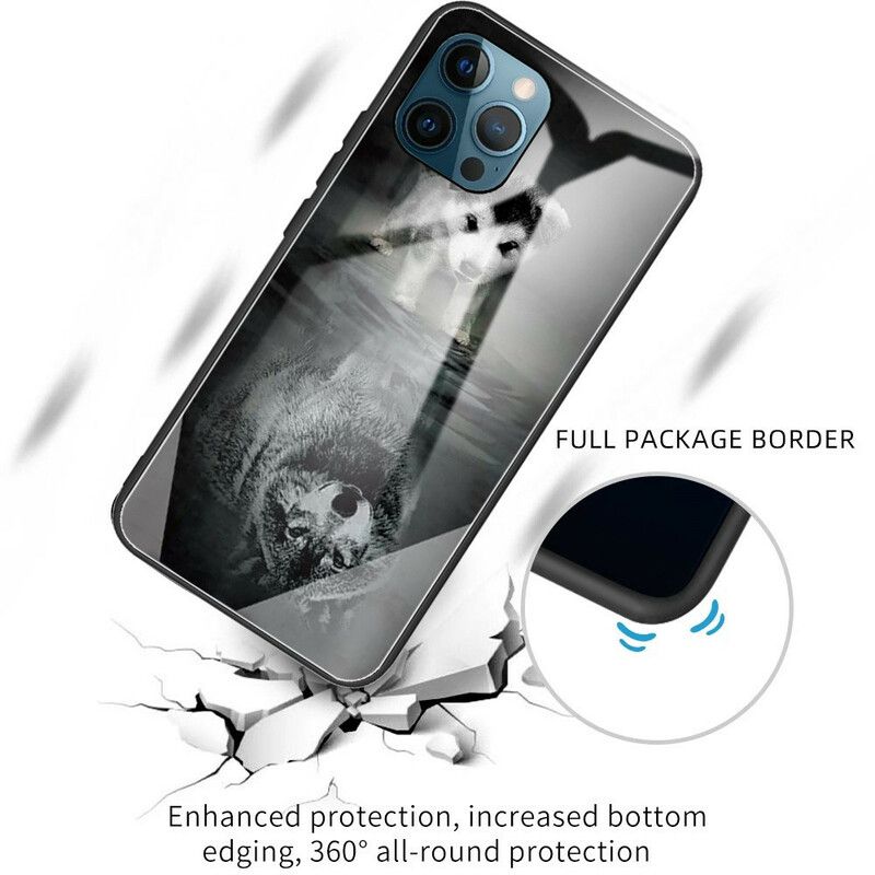 Deksel iPhone 13 Pro Puppy Dream Herdet Glass Beskyttelse Deksel