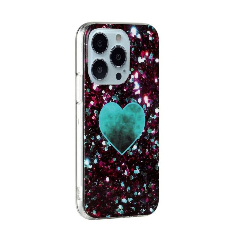 Deksel Til iPhone 13 Pro Glitter Marble