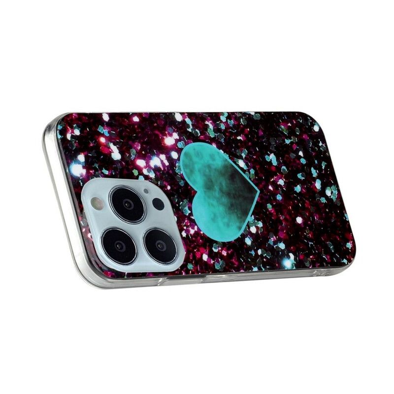 Deksel Til iPhone 13 Pro Glitter Marble