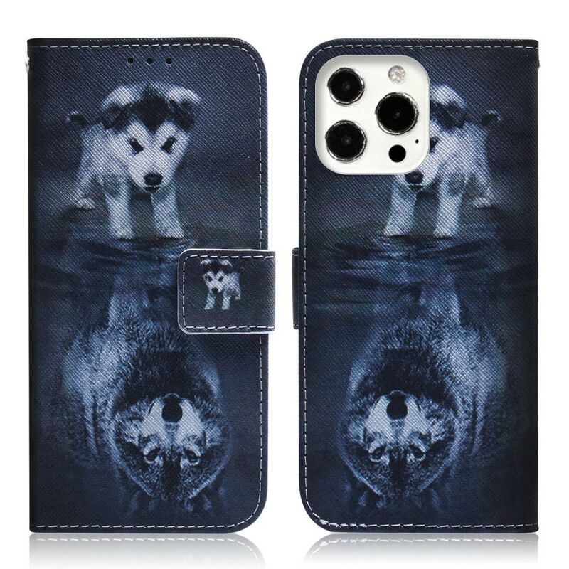 Folio Deksel iPhone 13 Pro Ernesto The Wolf